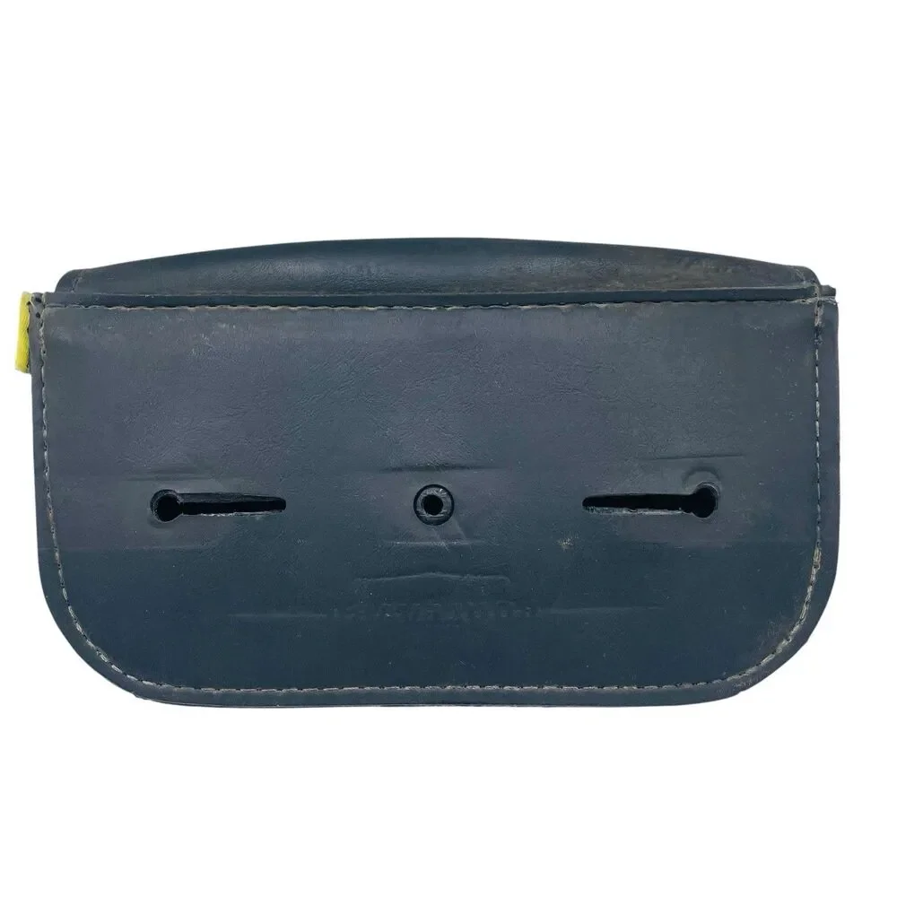 Willie And Max Tool Bag Leather Motorcycle Flaming Skull Cross